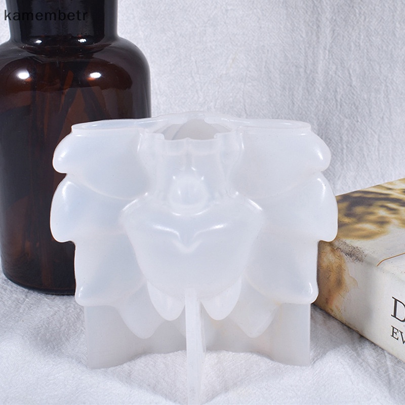 Khuôn Silicone Làm Trang Sức Nhựa Epoxy Resin 3D Hình Cáo Chín Đuôi DIY