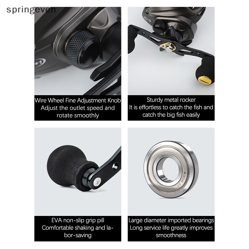 Guồng Quay Cần Câu Cá 8KG Tối Đa Bằng Thép Không Gỉ