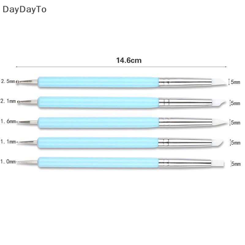 Bộ Dụng Cụ Dập Nổi Họa Tiết Chấm Bi Hai Đầu Dùng Làm Đồ Gốm Nghệ Thuật Thủ Công