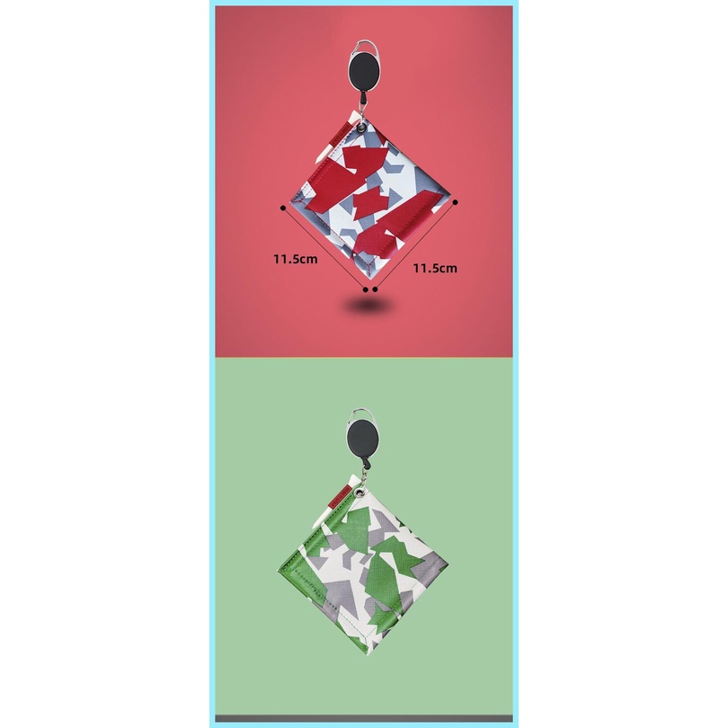 Khăn Vải Hai Màu Họa Tiết Rằn Ri Phong Cách Hàn Quốc Di Động Tinh Tế Cho Người Mới Bắt Đầu Chơi GOLF tdevn