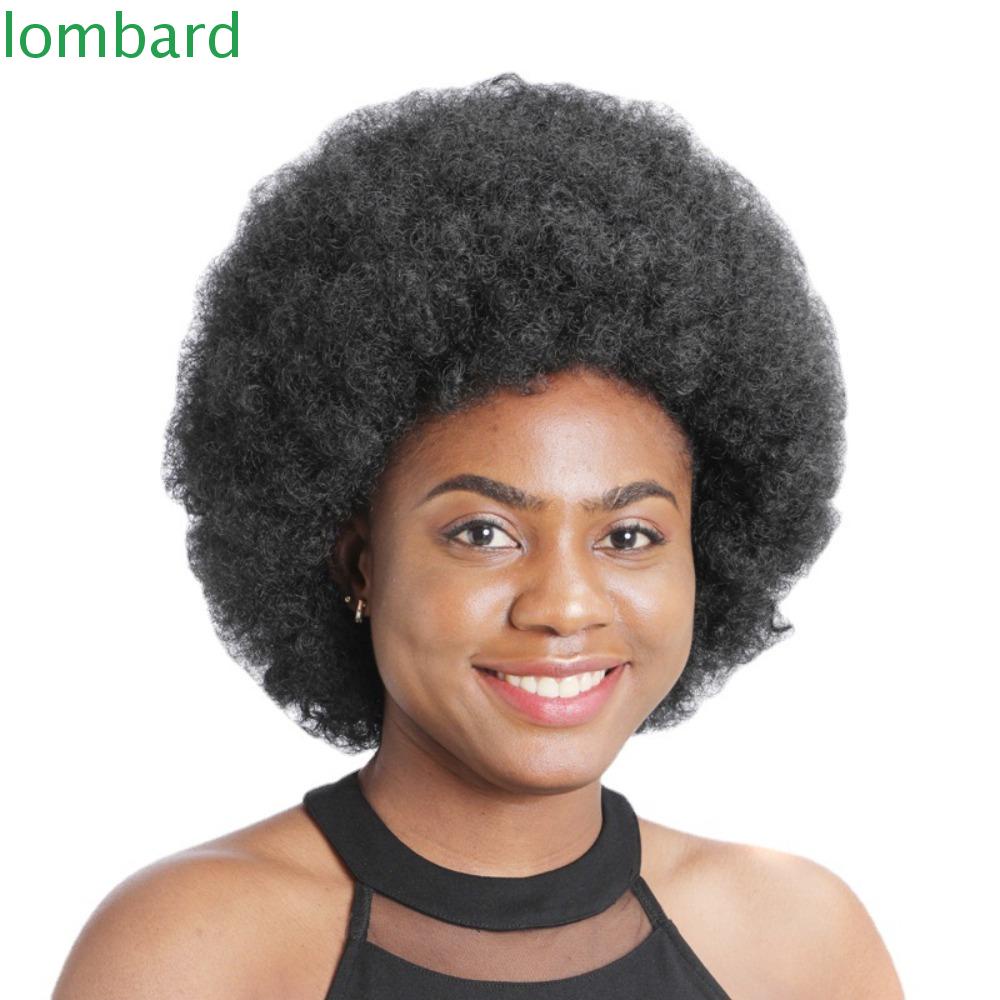 LOMBARD Tóc Giả Xoăn Tàng Hình Bằng Sợi Tổng Hợp Mềm Chịu Nhiệt Dành Cho Nữ