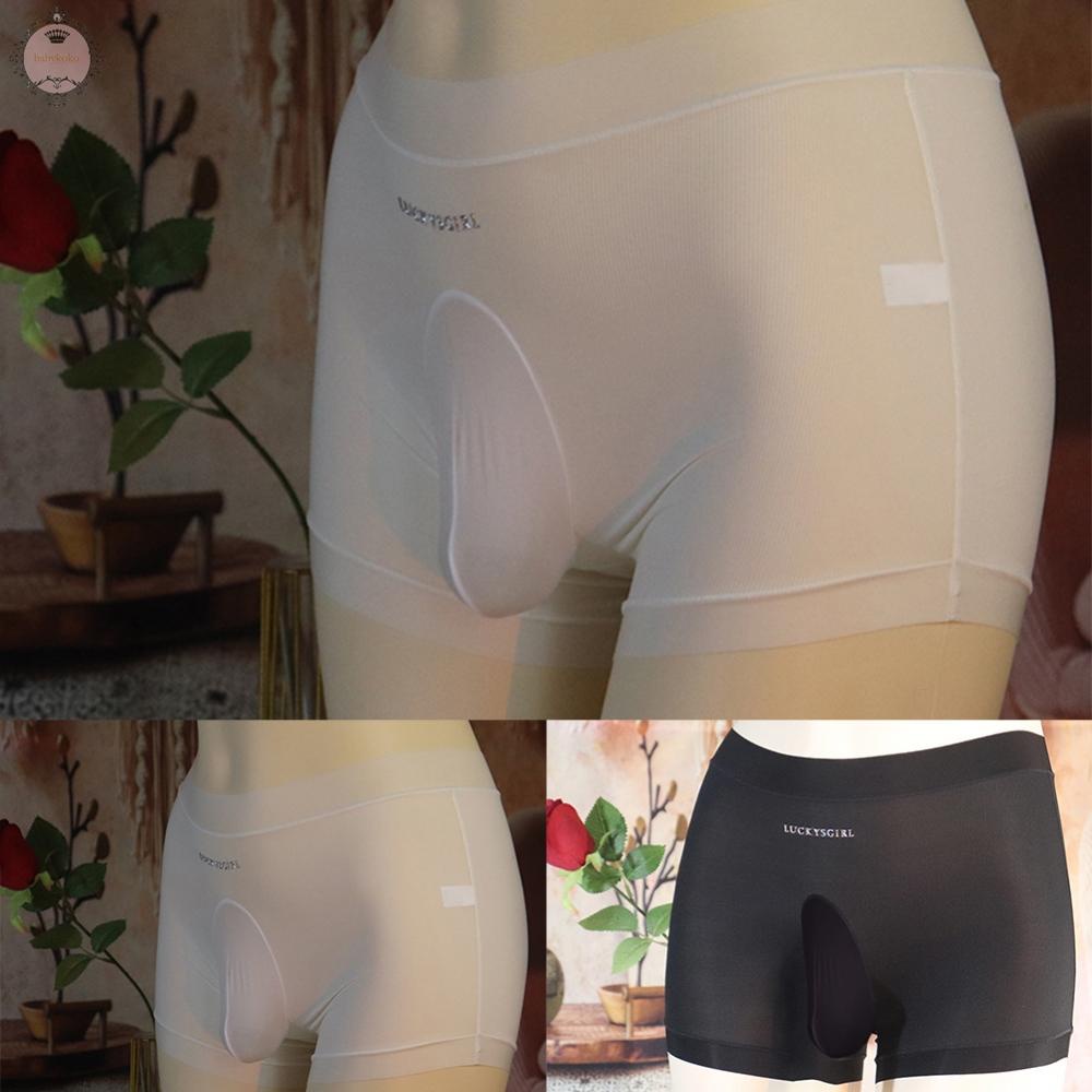 Sexy Mens Thin Sheer Mesh Underwear Boxer Shorts See Through Briefs Underpants
