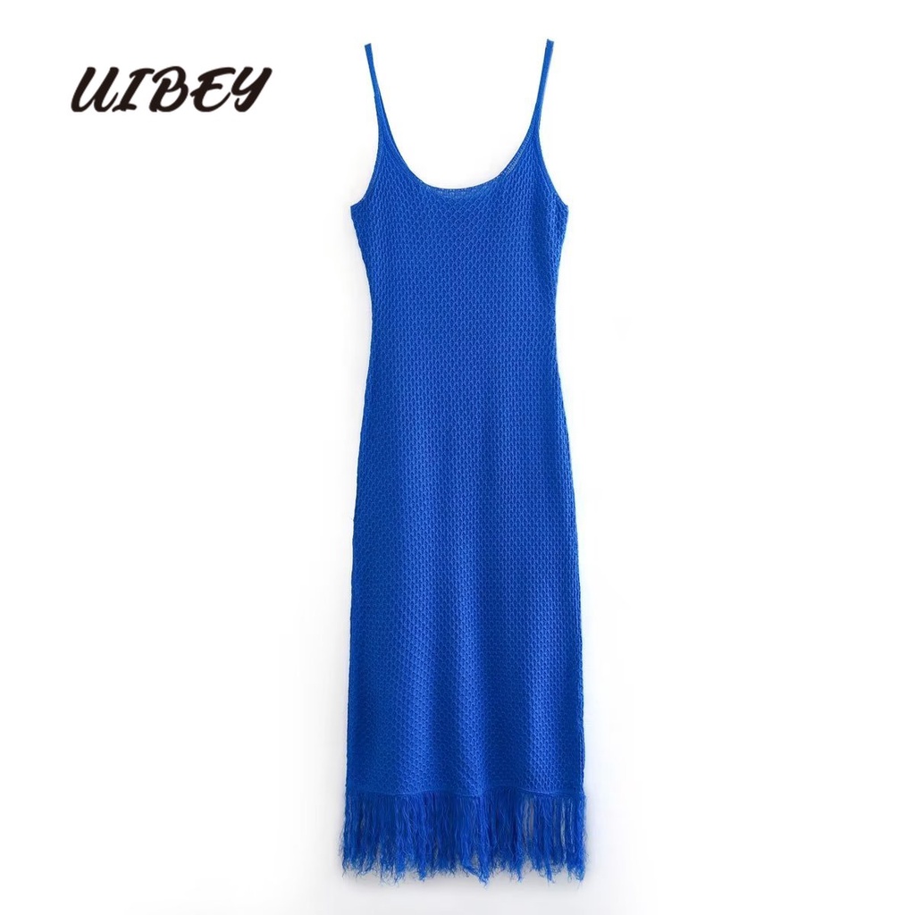 Uibey Đầm Dệt Kim Tua Rua Gợi Cảm 2688
