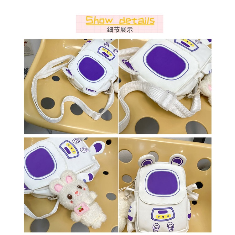 Túi Đeo Chéo Mềm Mại Phong Cách Nhật Bản Dễ Thương Cho Nữ