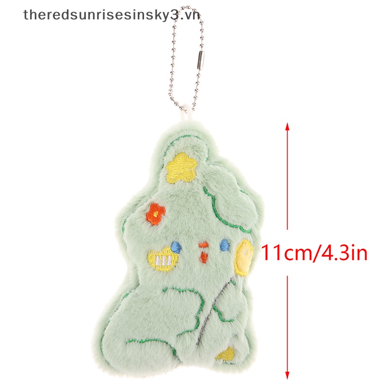 Móc Khóa Hình Thỏ Nhồi Bông Mềm Mại Đáng Yêu