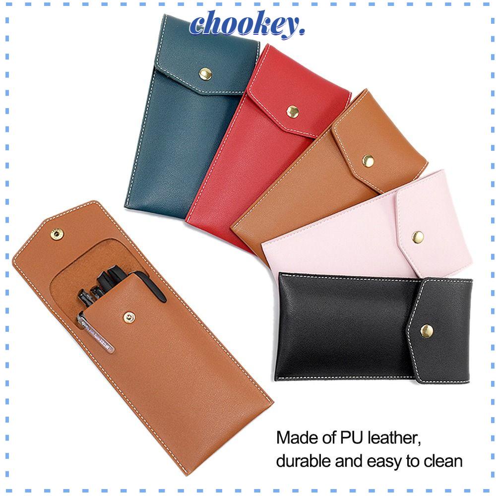 CHOOKEY Túi Đựng Bút Da PU Cỡ Lớn Đa Năng Tiện Dụng Cho Học Sinh