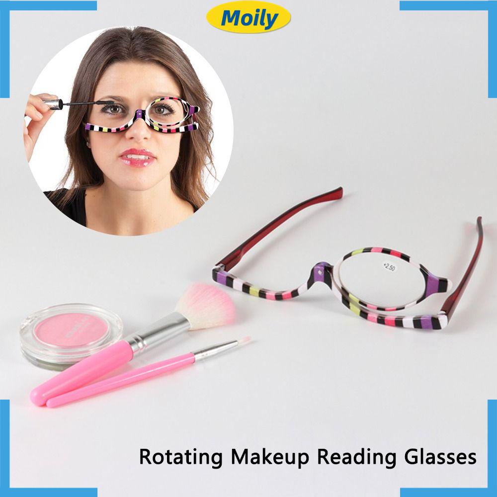 MOILYVN Kính Đọc Sách Trang Điểm Gấp Được + 1.50 ~ + 4.0 Diopter + Kính Lúp 1.50 ~ + 4.0