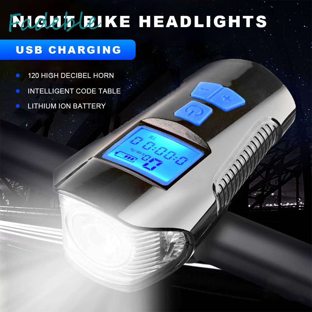 Đèn Pha Xe Đạp Chống Nước Có Thể Sạc Lại Bằng Cổng USB