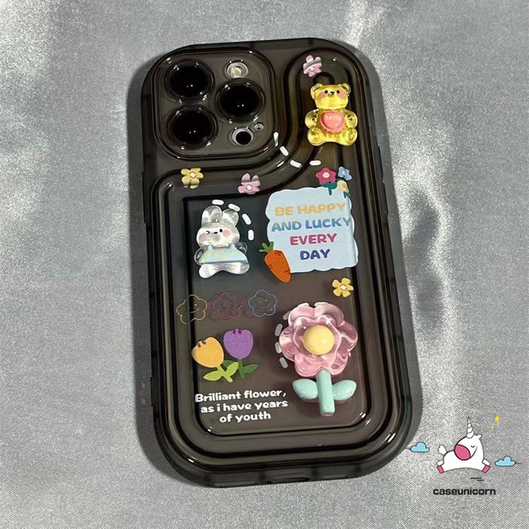 Ốp Điện Thoại Tpu Mềm Hoạt Hình 3D Cho IPhone XR X XS Max 13 14 11 12 Pro Max 7plus 7 8 Plus SE 2020