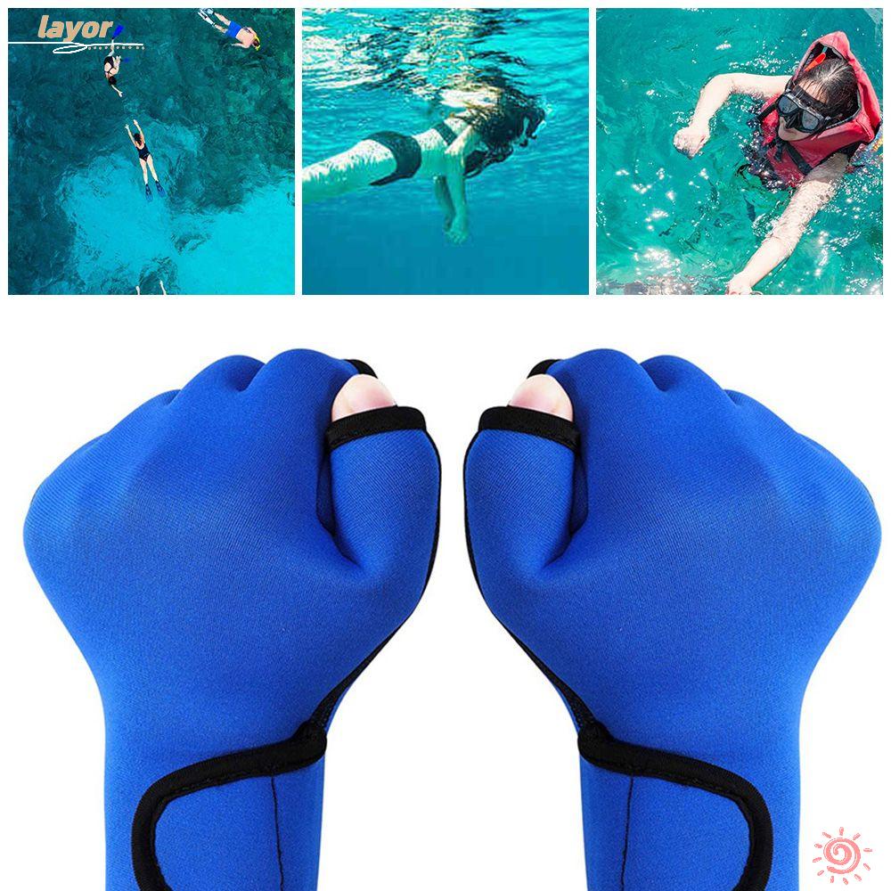 LAY Găng Tay Bơi Lội Thể Thao Có Màng Chống Nước