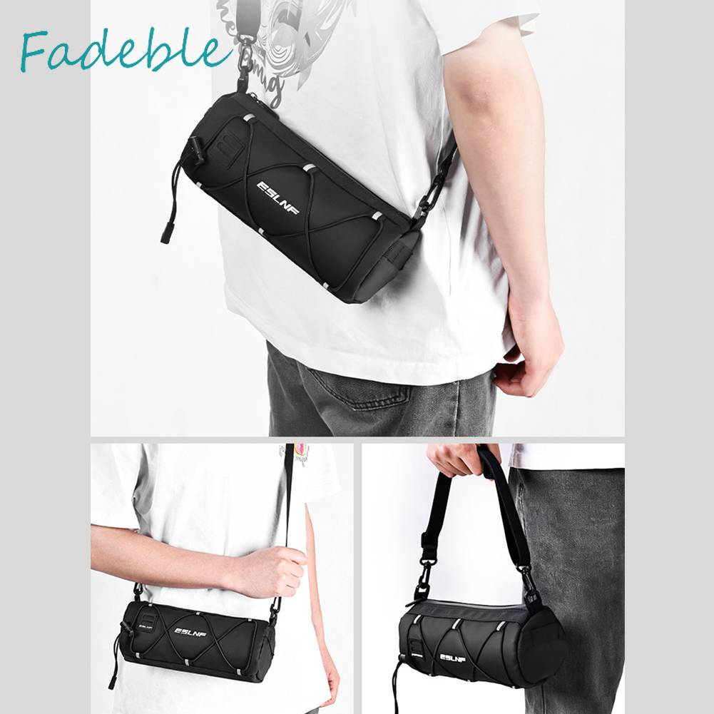 Túi Lưới Đeo Vai Nhiều Ngăn Màu Phản Quang Thời Trang Sang Trọng Cho Xe Đạp