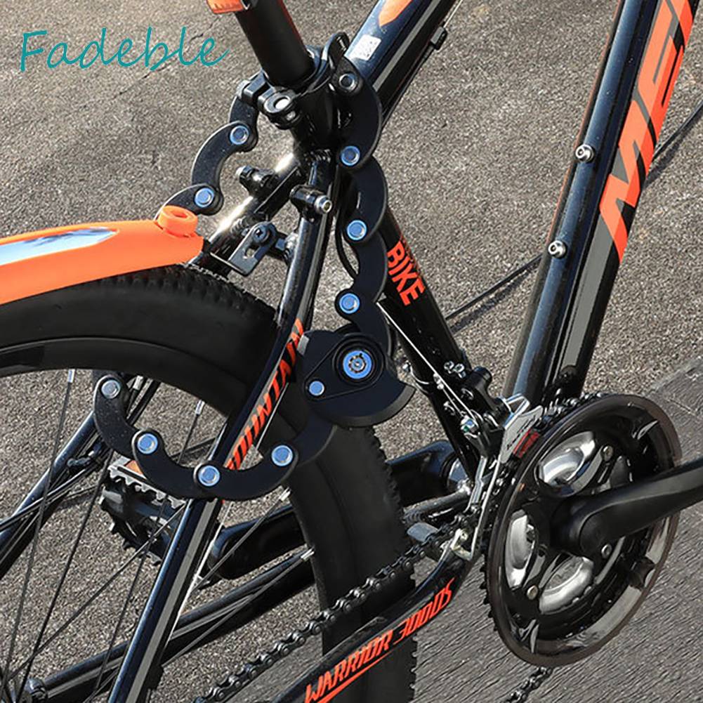 Dây Xích Khóa Xe Đạp / Xe Máy Bằng Hợp Kim Thép Cao Cấp