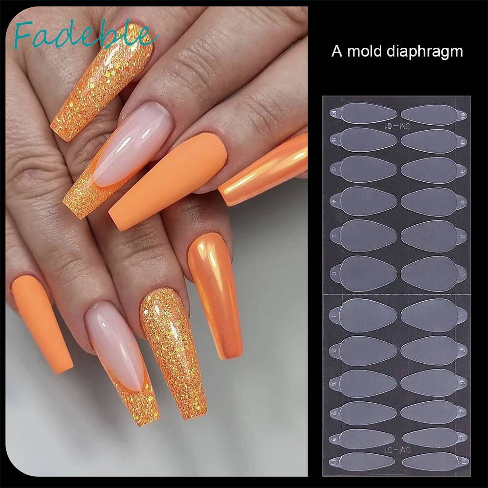 Set 24 Khuôn Dán Trang Trí Móng Tay Chuyên Dụng Cho Salon