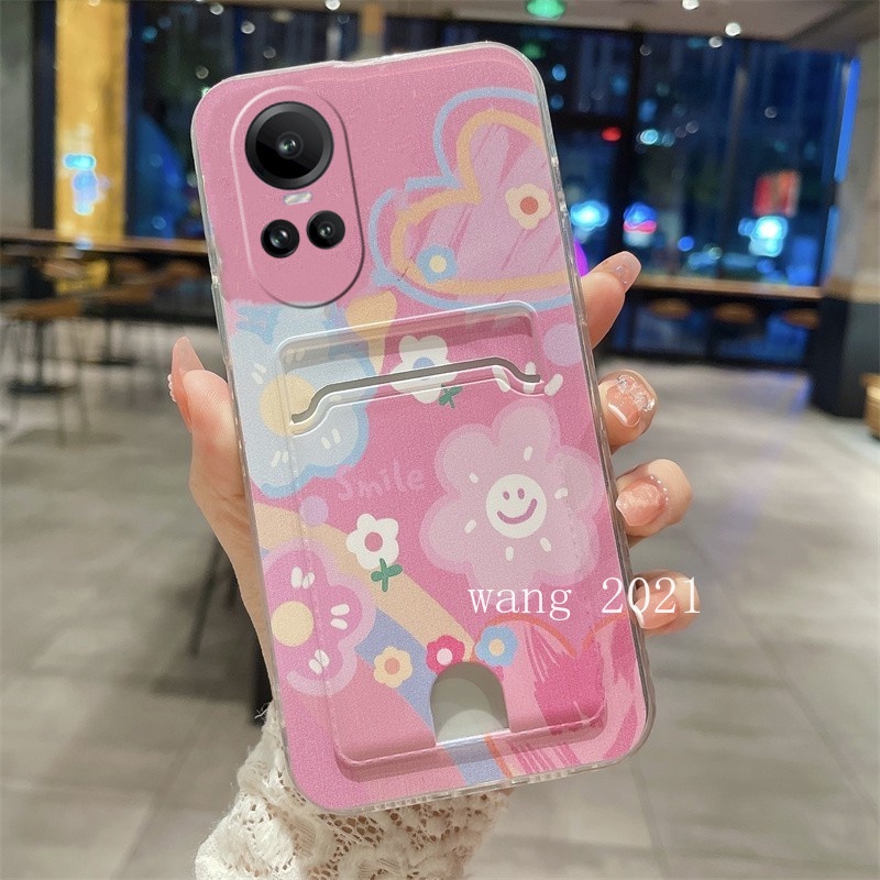 Ốp Điện Thoại TPU Silicon Mềm Có Ngăn Đựng Thẻ Cho OPPO Reno10 Pro + Plus 5G Reno 10 Reno10Pro + OPPO A78 4G 2023