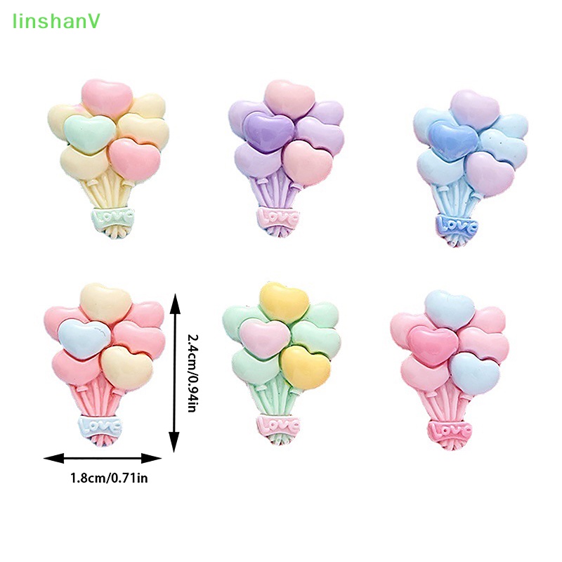 Bong Bóng Nhựa Resin Cabochon Mini Nhiều Màu Dễ Thương Trang Trí Sổ Tay Thủ Công