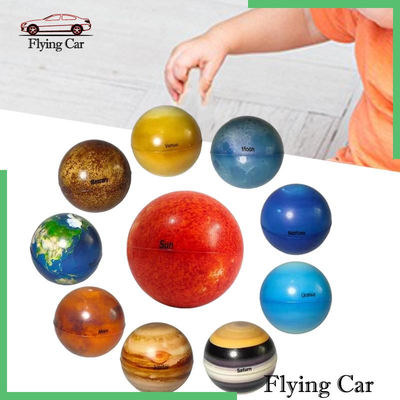 Set 10 Quả Bóng Xốp Mềm Trơn 6.3cm Nhiều Màu Trang Trí Bàn