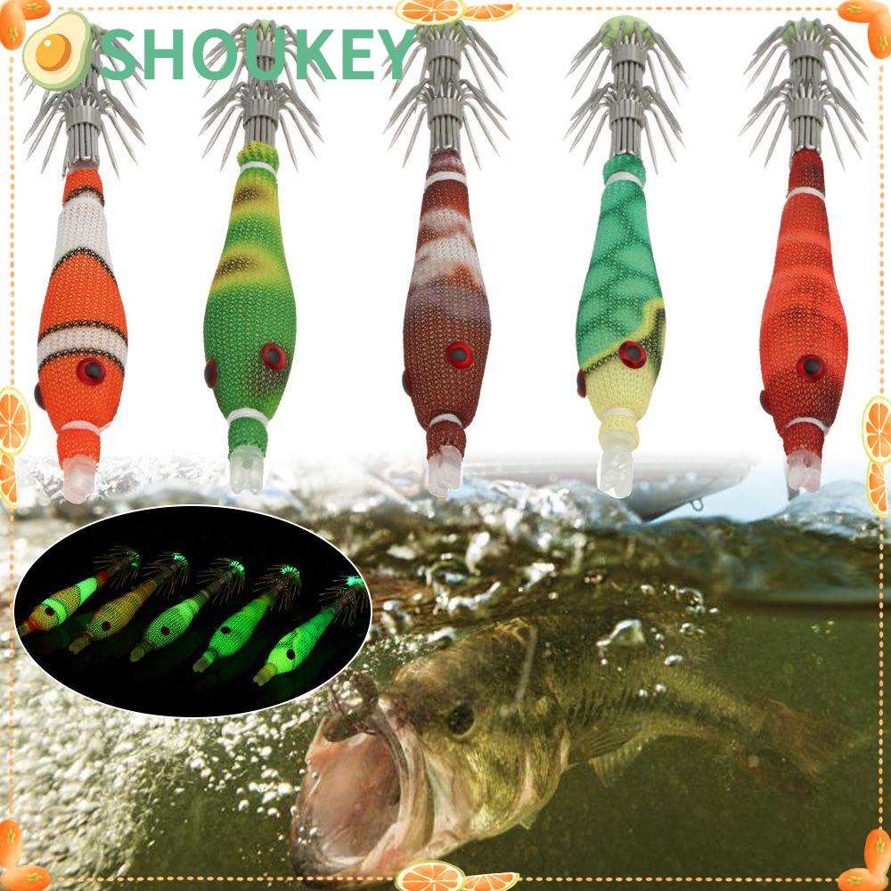 SHOUKEY Set 5 Mồi Giả Mềm Câu Cá 3.3g 60mm