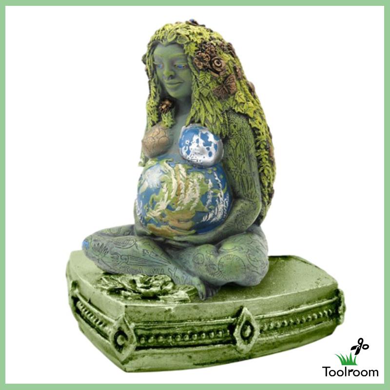 Mô Hình Tượng Mẹ Trái Đất Bằng Nhựa Resin Trang Trí Trong Nhà