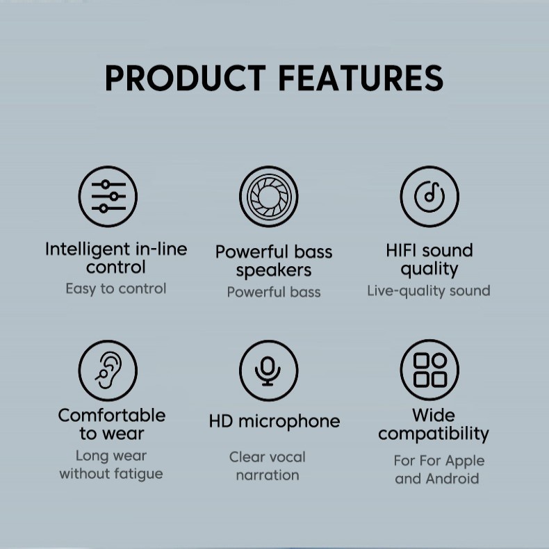 Tai Nghe Nhét Tai Jack 3.5mm / Type-C Có Micro Thiết Kế Thời Trang Năng Động