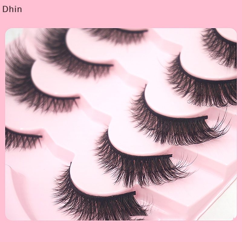 Bộ 7 Cặp Lông Mi Giả 3D Cong Dày Tự Nhiên