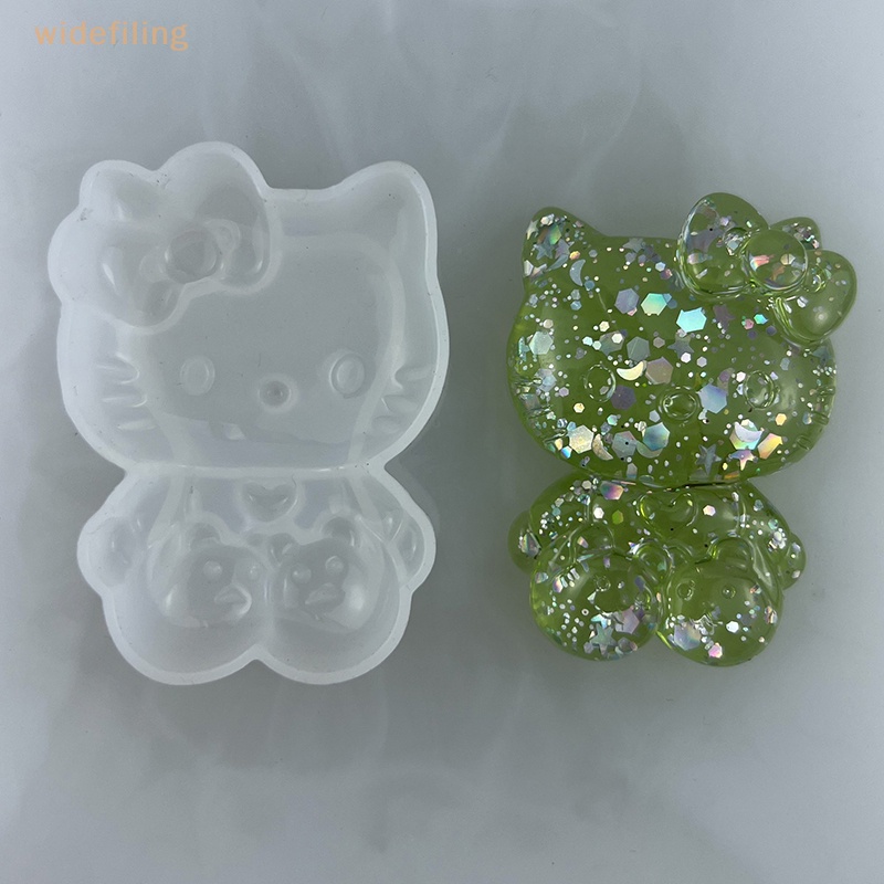 Khuôn Silicone Làm Trang Sức Thủ Công Hình Mèo Kitty