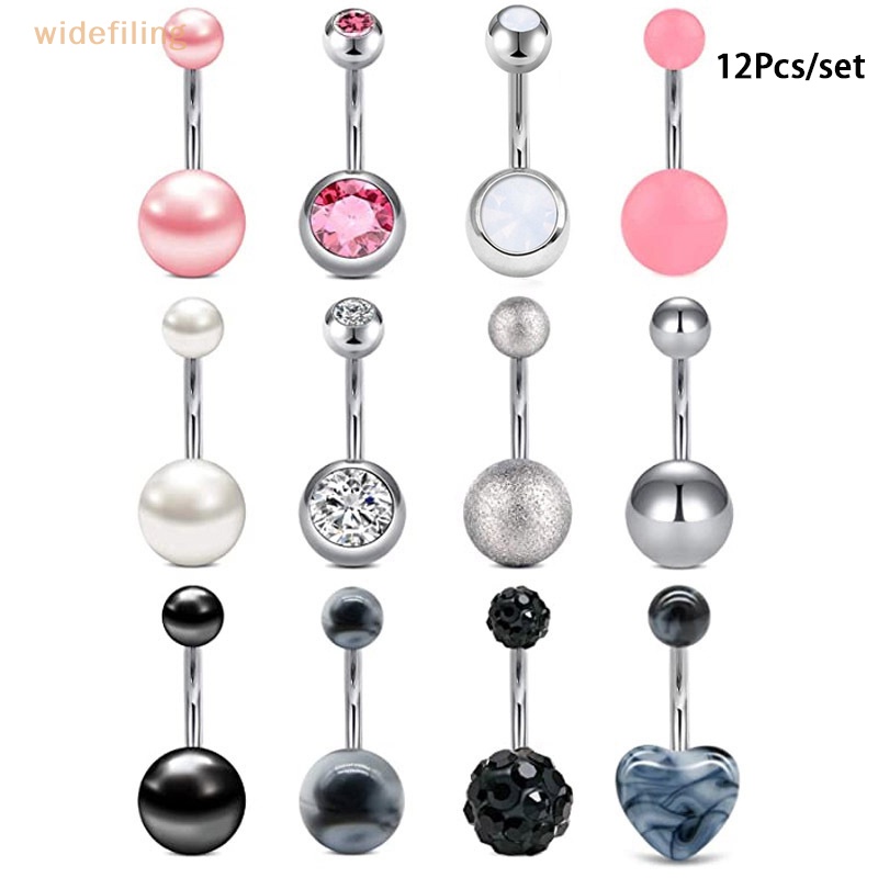 Bộ 12 Khuyên Rốn Dễ Thương Cá Tính Cho Nữ