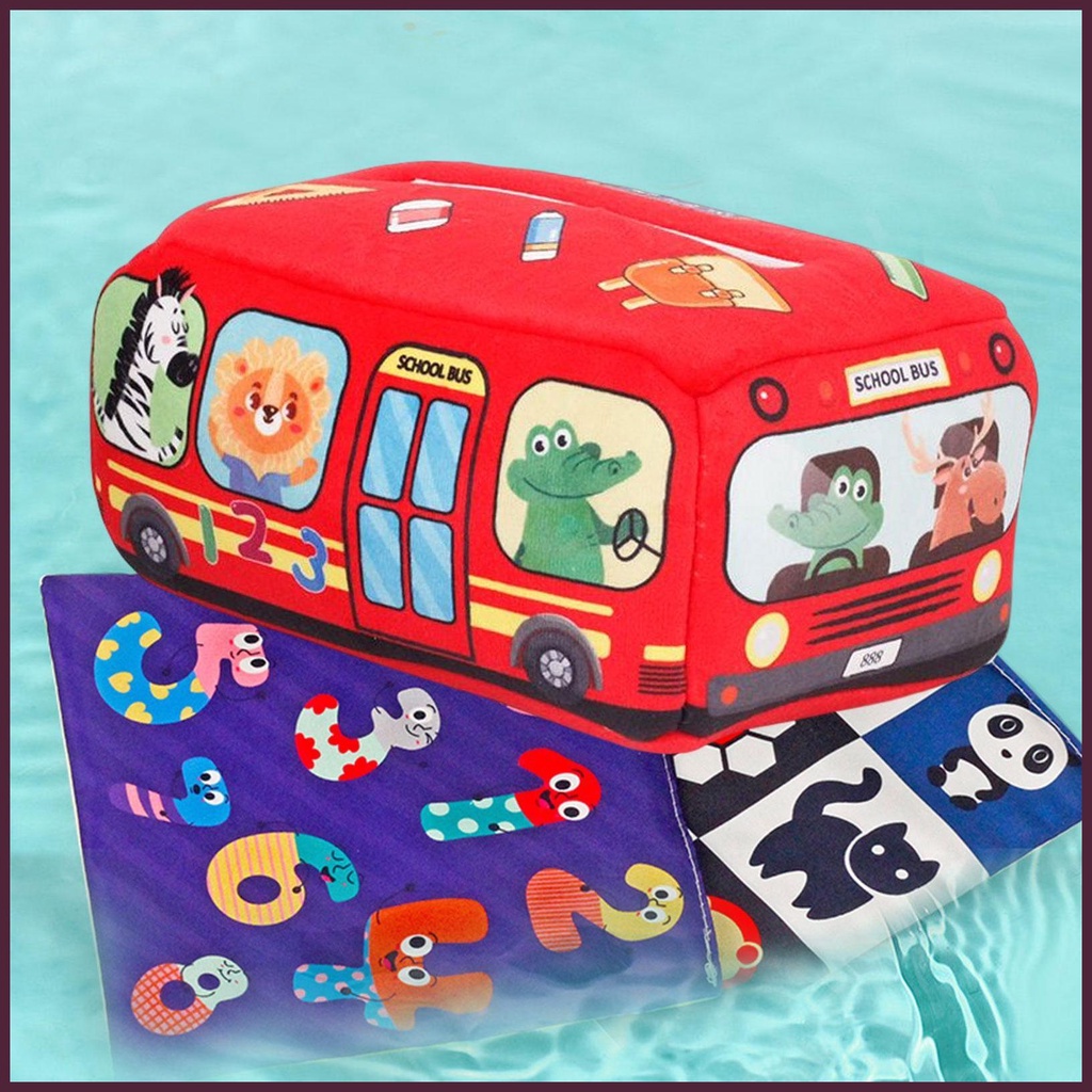 Hộp Khăn Giấy Đồ Chơi Mềm Mại Nhiều Màu Sắc Có Cảm Biến Theo Phương Pháp Montessori Cho Bé 6 Đến 12 Tuổi