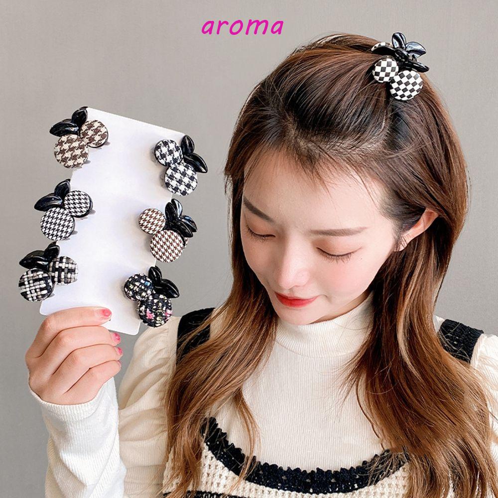 AROMA Kẹp Tóc Càng Cua Đính Quả Cherry Thời Trang Cho Nữ