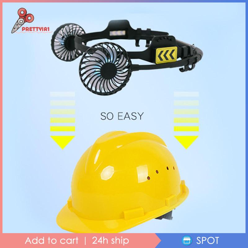 Quạt Làm Mát Mũ Bảo Hiểm Cứng Cáp Chuyển Đổi Gió Mạnh Đa Năng Dễ Lắp Đặt Có Quạt Và Đèn Ngủ An Toàn