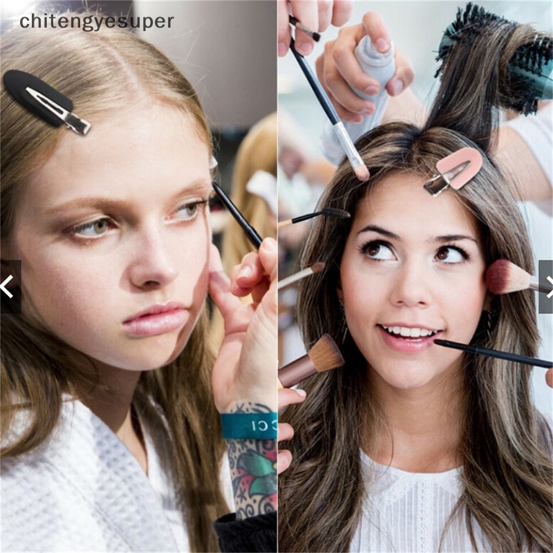 Set 4 Kẹp Tóc Mỏ Vịt Bằng Nhựa Trong Suốt Màu Kẹo Ngọt