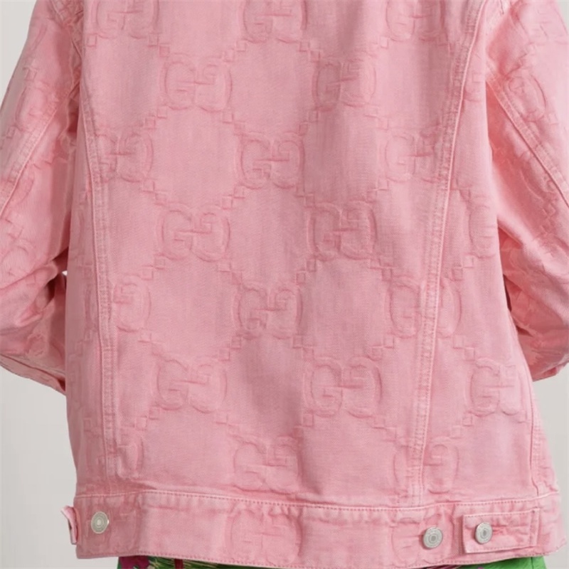 Áo Khoác Denim In Hoa Hồng Thời Trang Cho Cặp Đôi