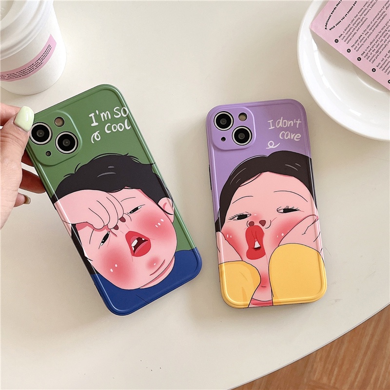 Ốp Điện Thoại Mềm Hình Hoạt Hình Vui Nhộn Cho IPhone14 14Pro 14ProMax 13 13Pro 13ProMax 12 12PRO 12ProMax 11
