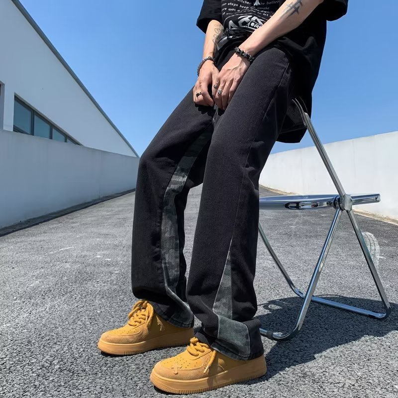 Quần Dài Ống Rộng Phong Cách Hong Kong Thời Trang Mùa Hè Mới Cho Nam