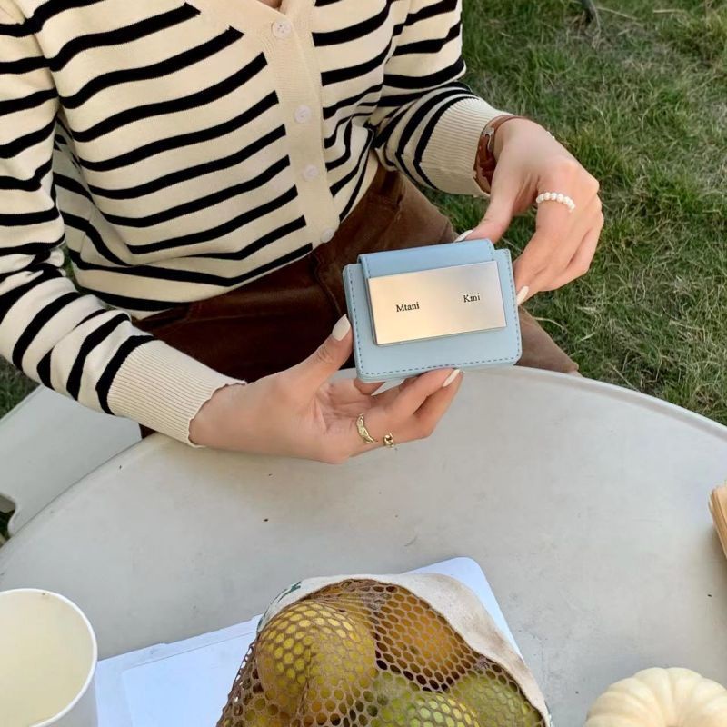 Ví Đựng Tiền Xu / Thẻ Thiết Kế Đơn Giản Cổ Điển Phong Cách Hàn Quốc Cho Nữ