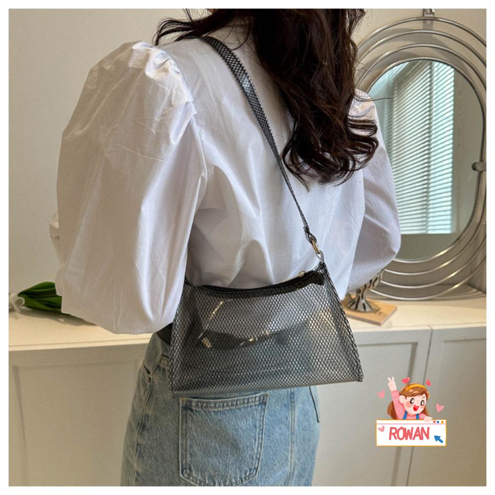 ROWANS Túi Đeo Vai / Đeo Dưới Cánh Tay Bằng Nhựa PVC Gọn Nhẹ Nhìn Thấy Thời Trang Cho Nữ