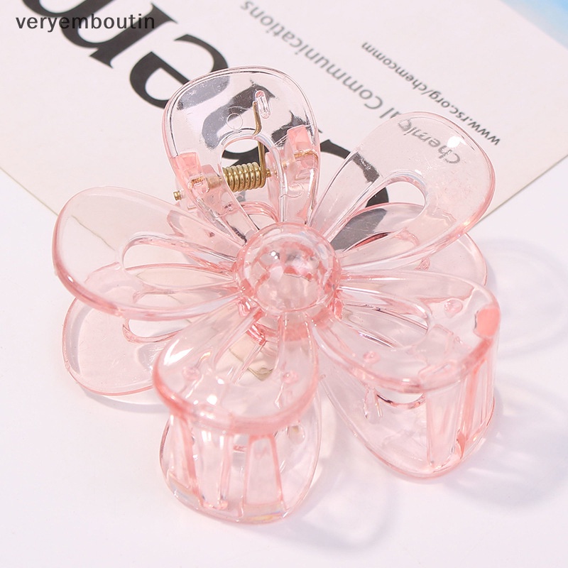 Bộ 6 Kẹp Tóc 2.7 Inch Hình Bông Hoa Thiết Kế Xoăn Dày Dặn Chống Trượt Thời Trang Cho Nữ