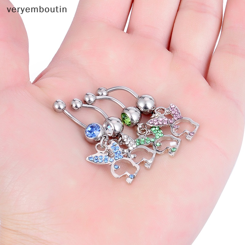 Khuyên Rốn Hình Thỏ Hoạt Hình Dễ Thương