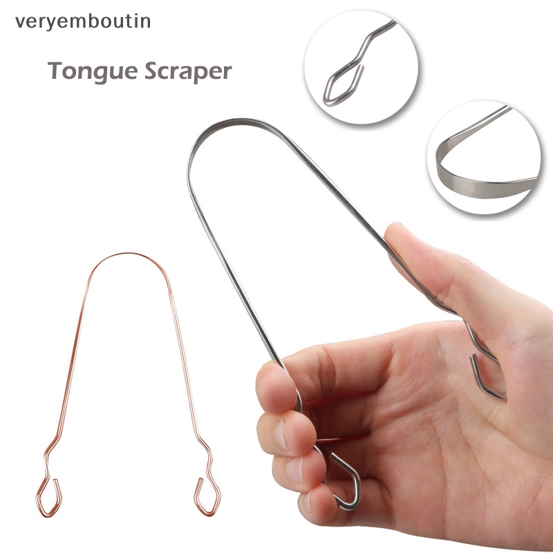 1 Dụng Cụ Vệ Sinh Lưỡi Bằng Thép Không Gỉ Chất Lượng Cao