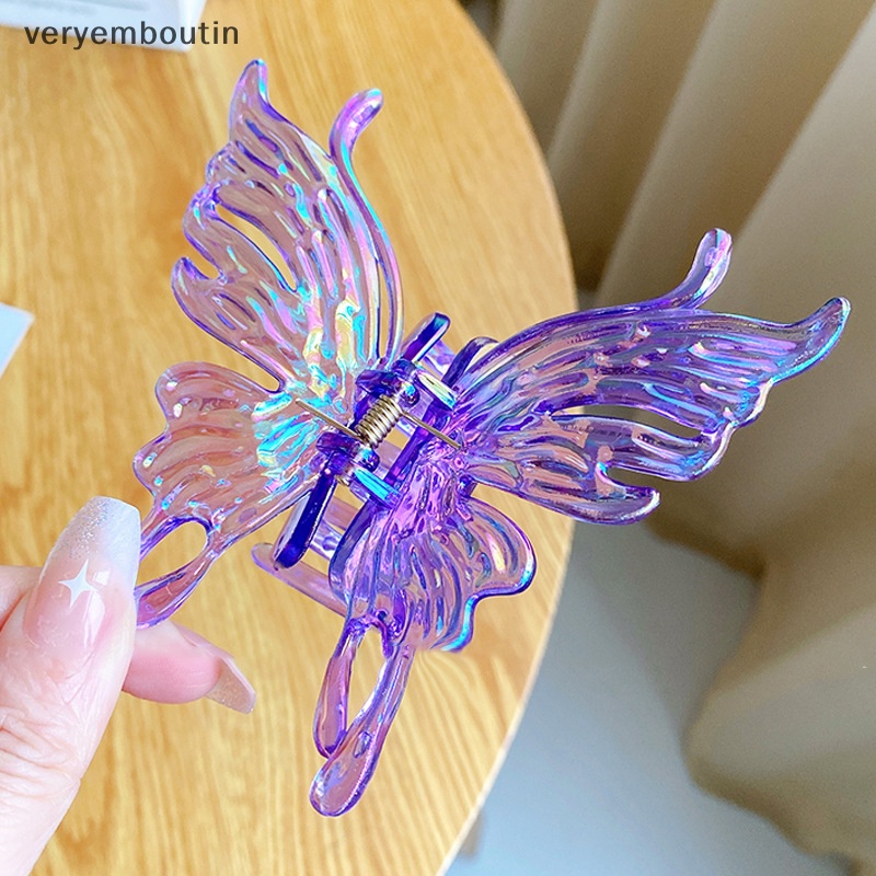 Kẹp Tóc Càng Cua Lớn Nhiều Màu Sắc Họa Tiết Hình Học Thời Trang Cho Nữ