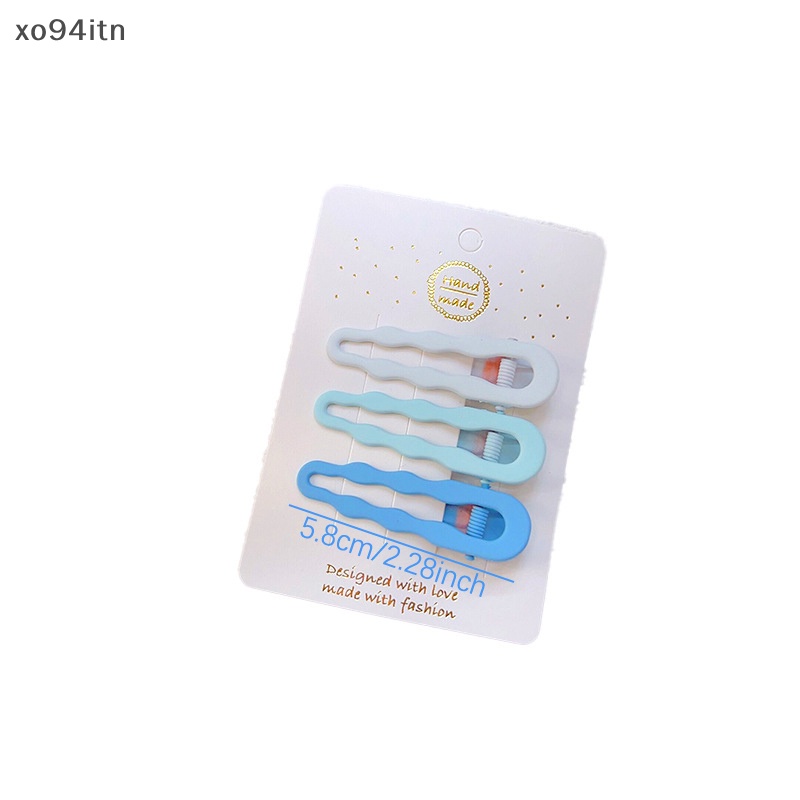 Kẹp Tóc Màu Kẹo Ngọt Họa Tiết Hình Học Thời Trang Cho Nữ