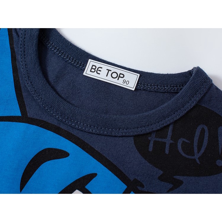 Áo Thun Ngắn Tay In Hình Cá Mập Thời Trang Cho Bé