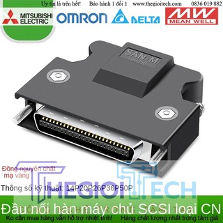 Đầu nối, jack điều khiển servo scsi 14 20 26 36 50 pin 68p sm-6p đực sm-6e, hàn chân mạ vàng cho servo, chân cn1 cn2 sm
