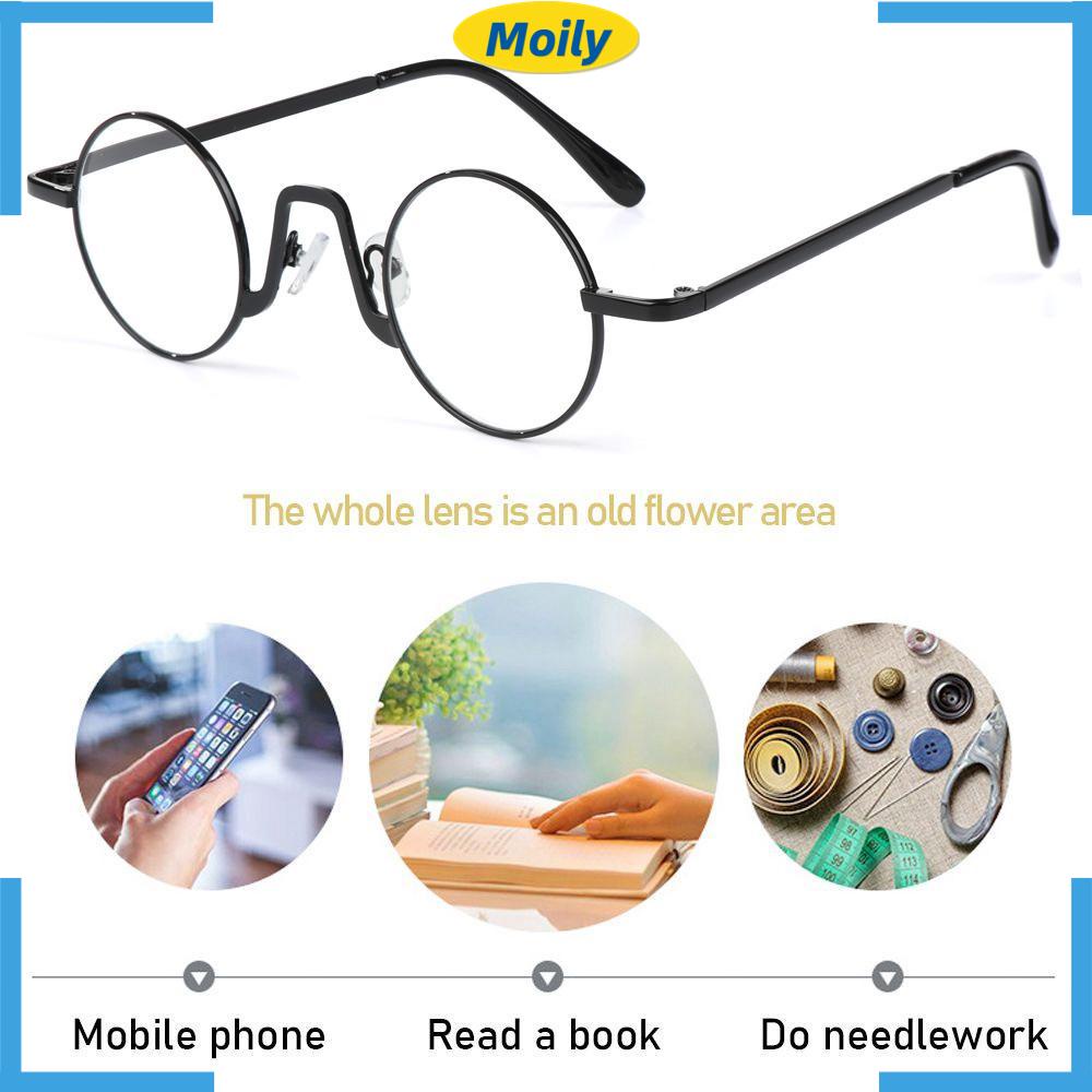 MOILYVN Kính Đọc Sách Gọng Tròn Chống Mỏi Mắt Dành Cho Nữ