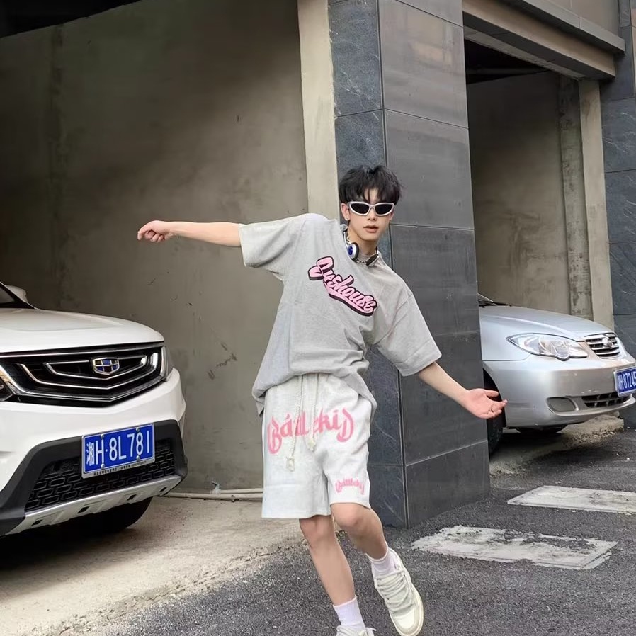 Quần Short Dáng Rộng Phong Cách Thời Trang Đường Phố Cho Nam Giới