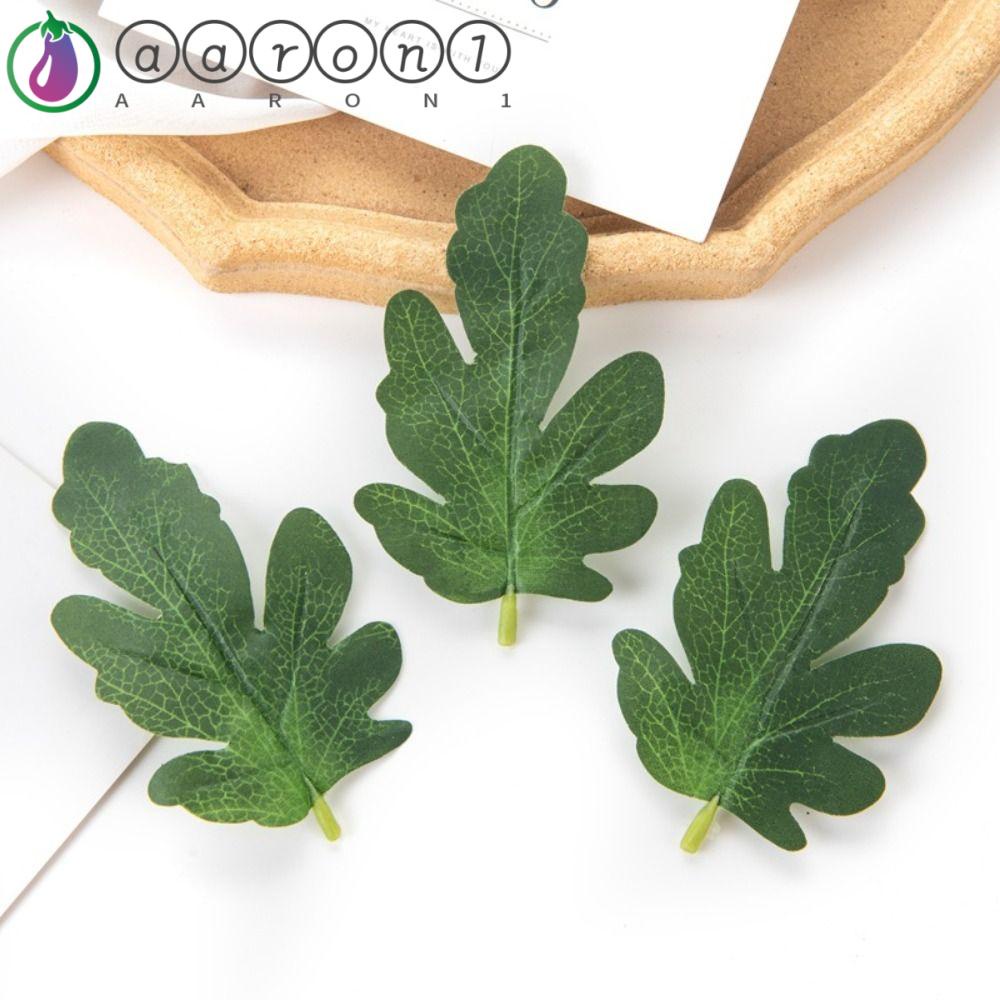 AARON1 Set 50 Cành Lá Giả Trang Trí Đa Dụng Chất Lượng Cao