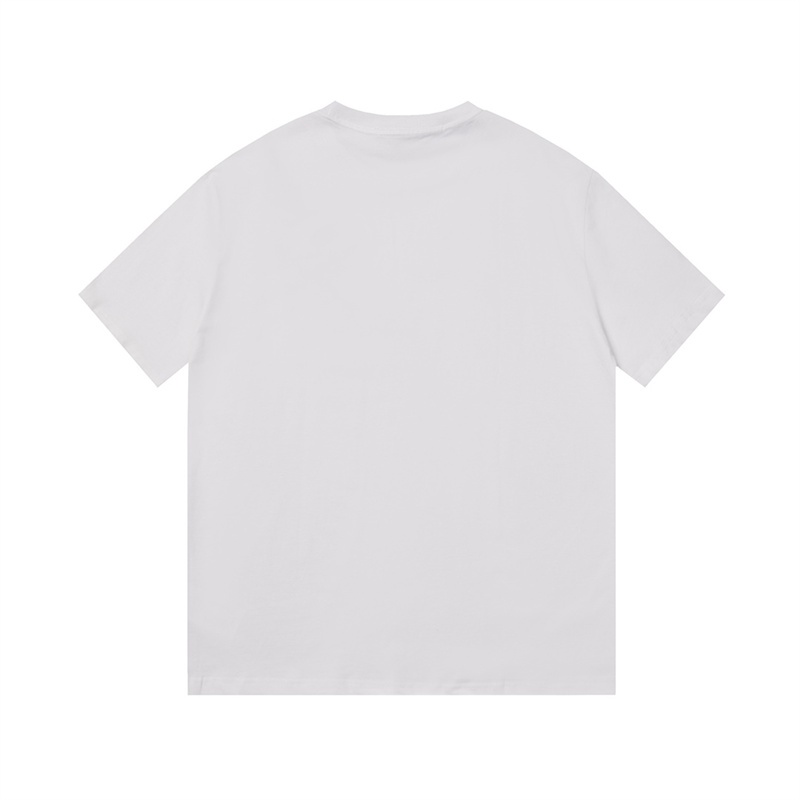 Áo Thun Tay Ngắn Cổ Tròn Thêu Ba Chiều Phong Cách unisex L88
