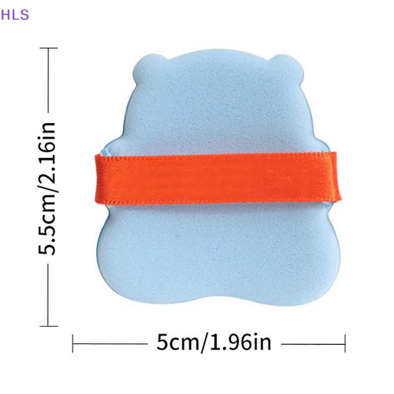 Bông Mút Trang Điểm Bằng Cotton Mềm Mại Hai Mặt Hình Gấu Màu Kẹo