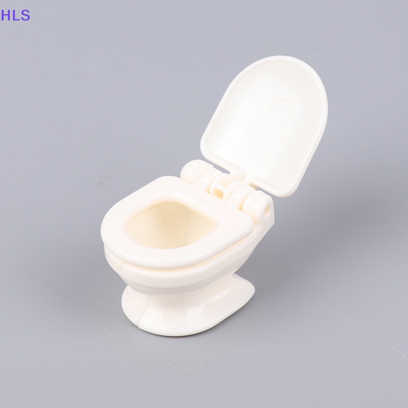 Mô Hình Toilet Màu Trắng Phong Cách Vintage Trang Trí Nhà Búp Bê Tỉ Lệ 1: 12
