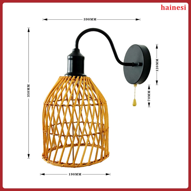 Đèn Treo Trần Nhà Không Dây Bằng Sắt Phong Cách Nhật Bản Cổ Điển