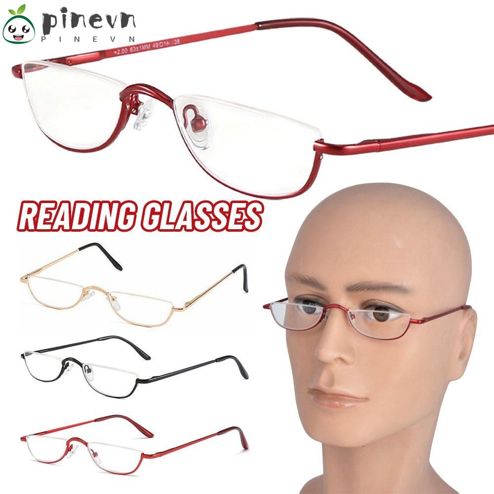 PINEVN Kính Đọc Sách Nửa Gọng Nhựa Siêu Nhẹ Thời Trang